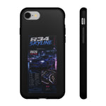 R34 Skyline Spec Sheet Phone Case, RB26 Night Expressway Cover