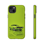 Green Cuda Muscle Car phone case for Gear Heads