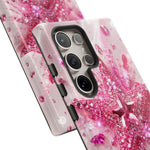 Pink Glitter Star Tough Case | Sparkle Phone Case
