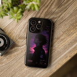 Melancholy Data Poster Phone Case, Glitch Anime Sky Tough Cover