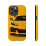 Yellow C8 Corvette Studio Tough Phone Case