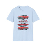 1965 Olds 442 Muscle Car T-Shirt | Classic Red Illustration