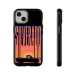 Silverado sunset truck Phone Case | Retro pickup silhouette