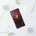 1969 Charger Sunset Tough Phone Case - Palm Silhouette Poster