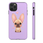French Bulldog Bat Ears Kawaii Pet Dog Art Tough Phone Case
