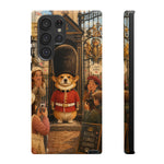 Corgi Royal Guard phone case | Cute British corgi soldier illustration