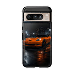 Orange C6 Neon Car Meet Tough Phone Case