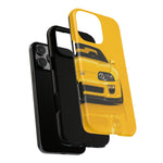 Yellow Supra Phone Case, MK4 90s JDM Legend Tough Protective Cover for Men