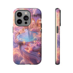 Floating Pool Deck Phone Case, Pastel Cloud 3D Render Cover