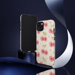 Pink Cherry Pattern Phone Case | Cute Retro Fruit Design