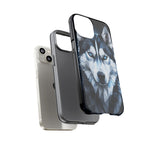 Siberian Husky Geometric Diamond Art Tough Phone Case