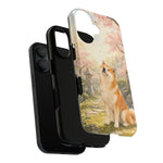 Akita under Cherry Blossoms Dog Breed Phone Case