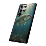 Largemouth Bass Phone Case, Sunlit Underwater Tough Cover, Gift