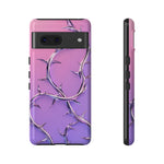 Chrome Thorn Vine Phone Case Vaporwave Tough Cover