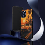 Orange Corvette C3 Stingray Sunset Palms Phone Case
