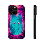 Neon Flamingo Pool Vaporwave Art Tough Phone Case