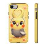 Cockatiel Kawaii Heart Crest Art Tough Phone Case