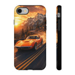 1969 C3 Corvette Phone Case, Orange Mountain Pass Motion Blur