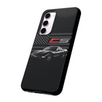 Black C5 Phone Case American Sports Car Tough Cover Gift