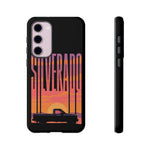 Silverado sunset truck Phone Case | Retro pickup silhouette