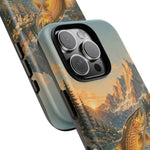 Leaping Golden Trout Lake Scene phone case | Tough Cover