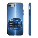 Blue R34 Skyline Phone Case, JDM Sports Car Racing Stripe Studio Cover