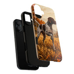 German Shorthaired Pointer Pointing Art Tough Phone Case
