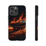 Black Charger Classic Muscle Flames Tough Phone Case Cover Gift
