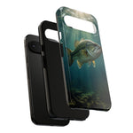 Largemouth Bass Phone Case, Sunlit Underwater Tough Cover, Gift