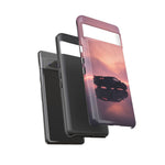 C8 Corvette Silhouette Pastel Horizon Case
