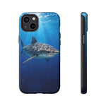Tiger Shark Phone Case, Dappled Blue Water Tough Cover