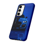 Blue Mustang Art Phone Case, GT500 American Muscle Car Tough Cover for Men