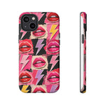 Pop Art Lips and Lightning Bolt Phone Case