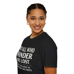 Not All Who Wander Are Lost But I Did Check GPS Twice Funny Hiking T-Shirt Gift