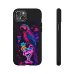 Neon Parrot Cocktails phone case | Tough Cases