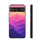 Pastel Mountain Haze Vaporwave Art Tough Phone Case