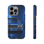 Blue Impala 1964 Phone Case, Classic Lowrider Tough Cover for Classic Car Fans