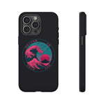 Great Dream Wave Circular Badge Vaporwave Phone Case – Japanese Aesthetic
