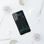 Teal S13 Silvia Phone Case, JDM Drift Infographic Spec Cover