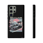 R34 Skyline GT-R Sakura Mountain JDM Tough Phone Case Gift