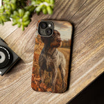 German Wirehaired Pointer Autumn Art Tough Phone Case