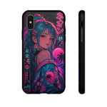Vaporwave Kohat Pink Anime Girl Phone Case – Japanese Aesthetic