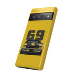 1969 Camaro Z28 Yellow Front View Muscle Car Tough Phone Case