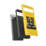 1969 Camaro Z28 Yellow Front View Muscle Car Tough Phone Case