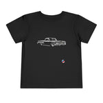 1960 Chevy El Camino Pickup Truck Toddler T-Shirt Line Art Graphic Tee