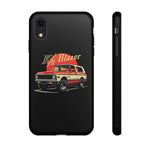 Orange Chevy K5 Blazer Retro SUV Illustration phone case