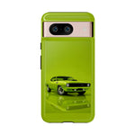 Green Cuda Muscle Car phone case for Gear Heads