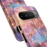 Floating Pool Deck Phone Case, Pastel Cloud 3D Render Cover