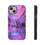 Empty Mall Escalator Vaporwave Art Tough Phone Case