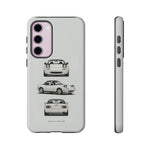 1989 Miata White Triple View Roadster Tough Phone Case Cover